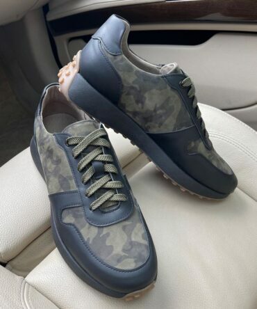 Кросівки шкіряні Camouflage Green