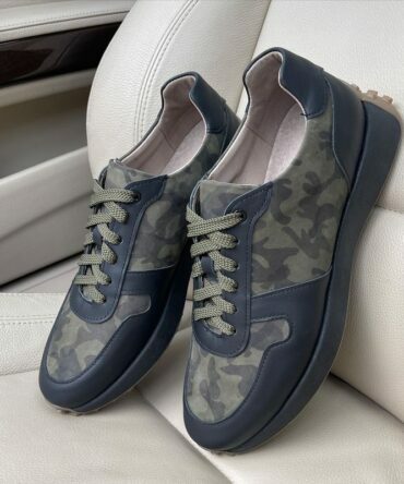 Кросівки шкіряні Camouflage Green