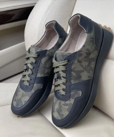 Кросівки шкіряні Camouflage Green