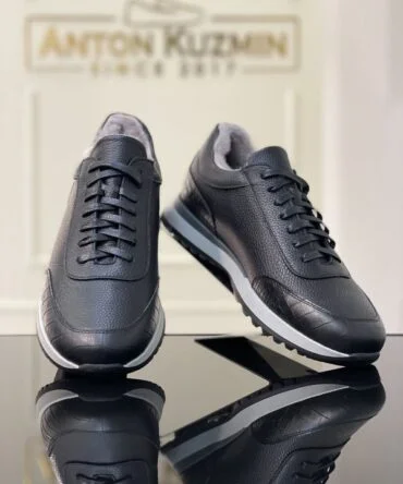 Кросівки на хутрі чорні Cross