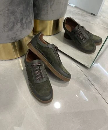 Чоловічі кеди Monk з натуральної замші