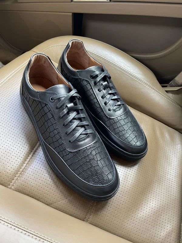 Кеди шкіряні чорного кольору Patrick