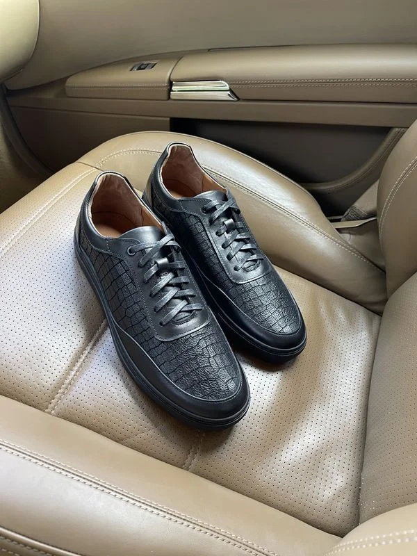 Кеди шкіряні чорного кольору Patrick