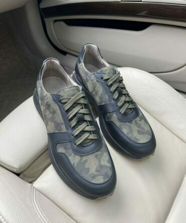 Кросівки шкіряні Camouflage Green