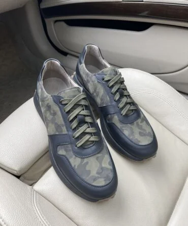 Кросівки шкіряні Camouflage Green