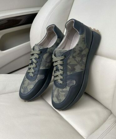 Кросівки шкіряні Camouflage Green