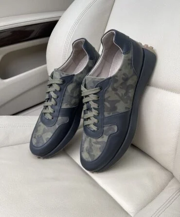 Кросівки шкіряні Camouflage Green
