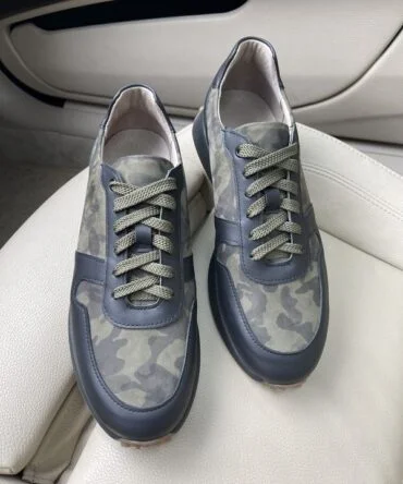 Кросівки шкіряні Camouflage Green