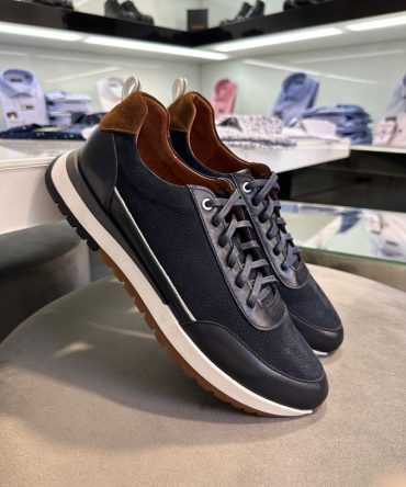 Кросівки шкіряні сині Dixon