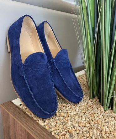 Лофери чоловічі замшеві ML Navi blue