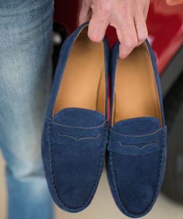 Лофери чоловічі замшеві ML Navi blue