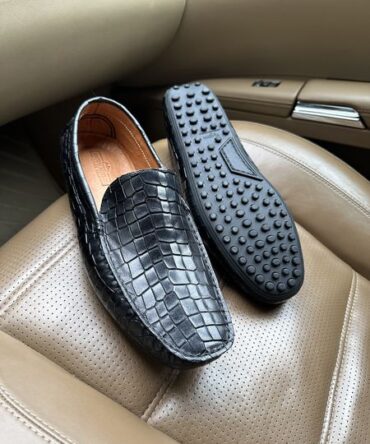 Шкіряні мокасини чорні Harvey