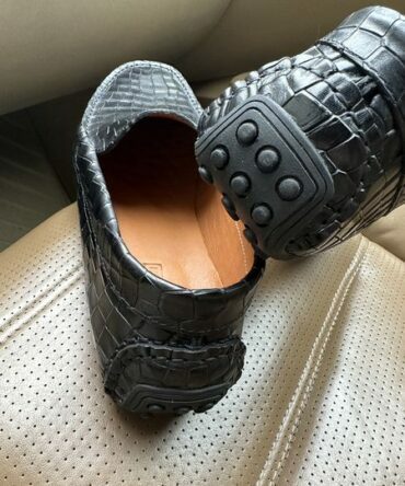 Шкіряні мокасини чорні Harvey