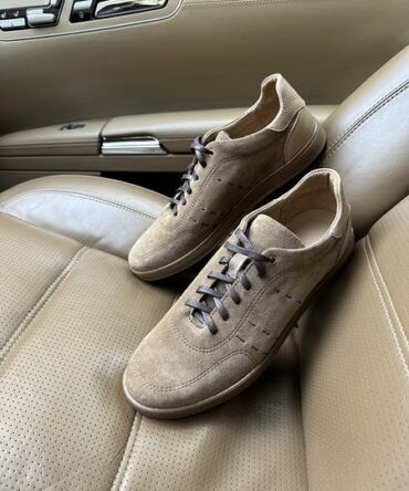 Кеди замшеві кольору бежеві Gabriel