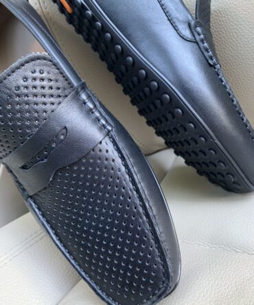 Мокасини шкіряні чорні Oscar