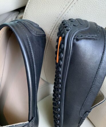 Мокасини шкіряні чорні Oscar