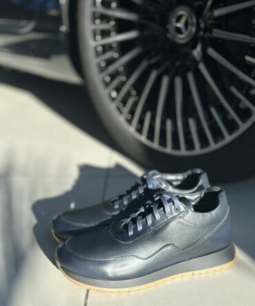 Кросівки шкіряні сині Wave