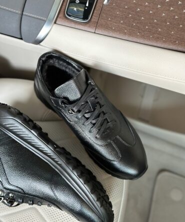 Кросівки шкіряні чорні Damir