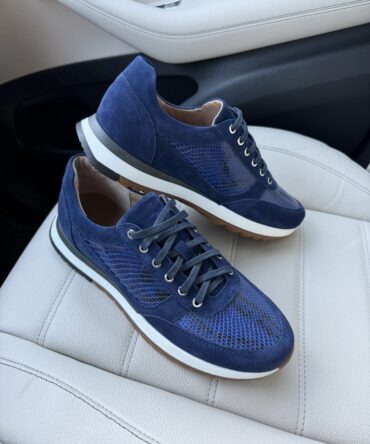 Кросівки з пітоном натуральним сині Ronaldo Кросівки з пітоном натуральним сині Ronaldo